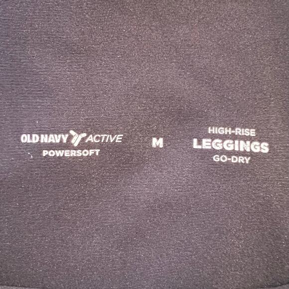 Old Navy Active Womens Joggers Athletic Pants Pockets Tapered Leg Black Medium - Picture 5 of 6